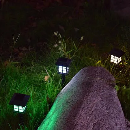 Rynx | Solar Square Lantern LED Outdoor Waterproof Garden Ground Plug Light