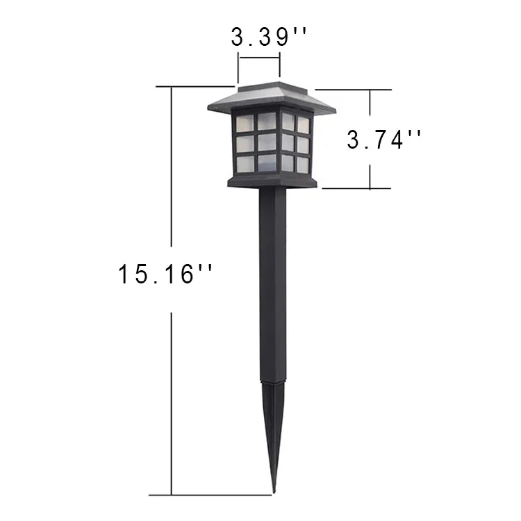 Rynx | Solar Square Lantern LED Outdoor Waterproof Garden Ground Plug Light