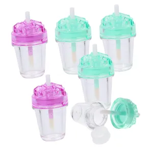 SAFIGLE 7pcs Lip Gloss Containers Refillable Bottles with Wand for Easy Filling for Travel and Home Use Random Color