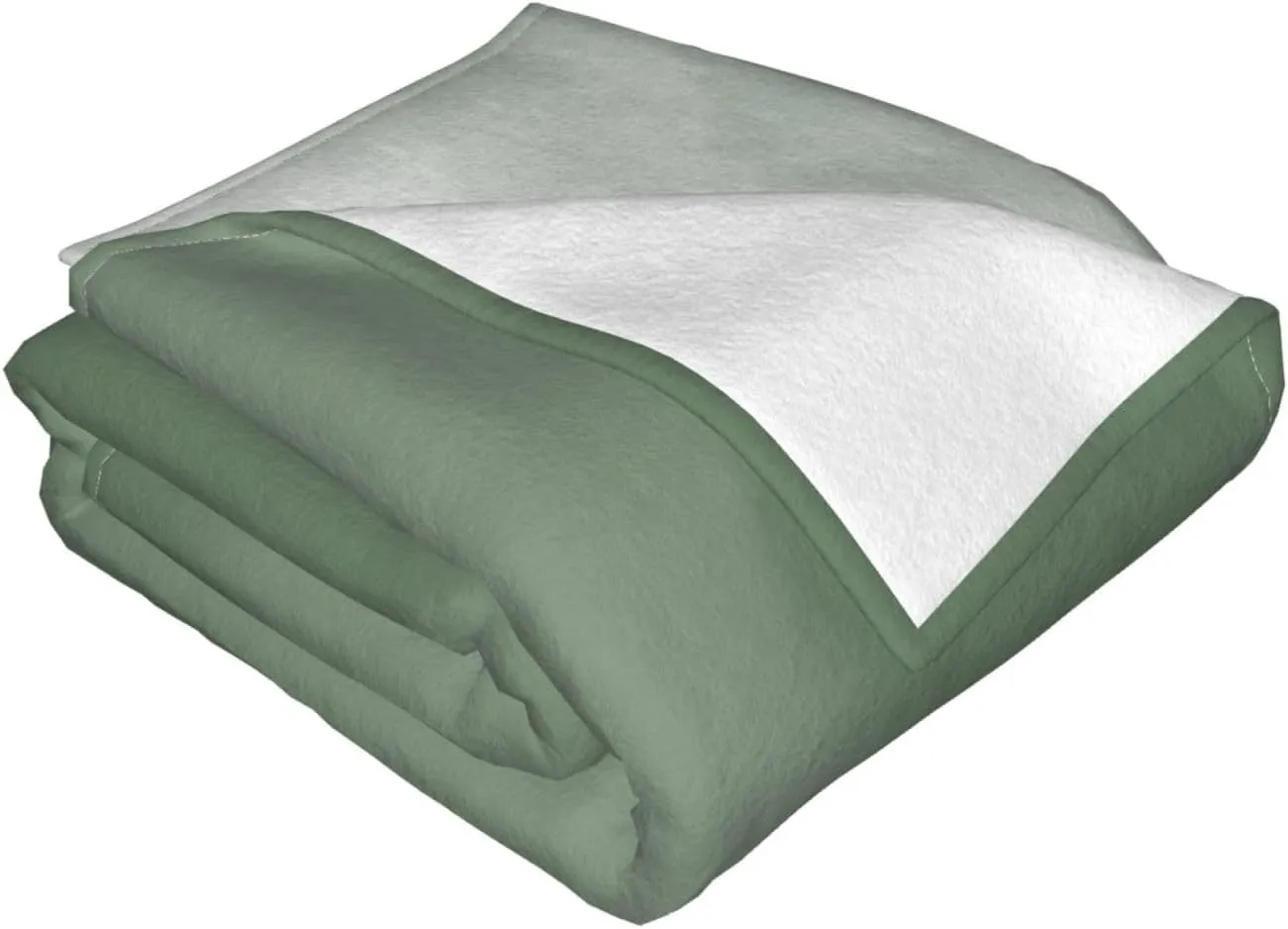 Sage Green Watercolor Ombre 60"X50" Flannel Blanket - 100% Soft Polyester, Lightweight and Warm, Suitable for Families, Camping, Travel