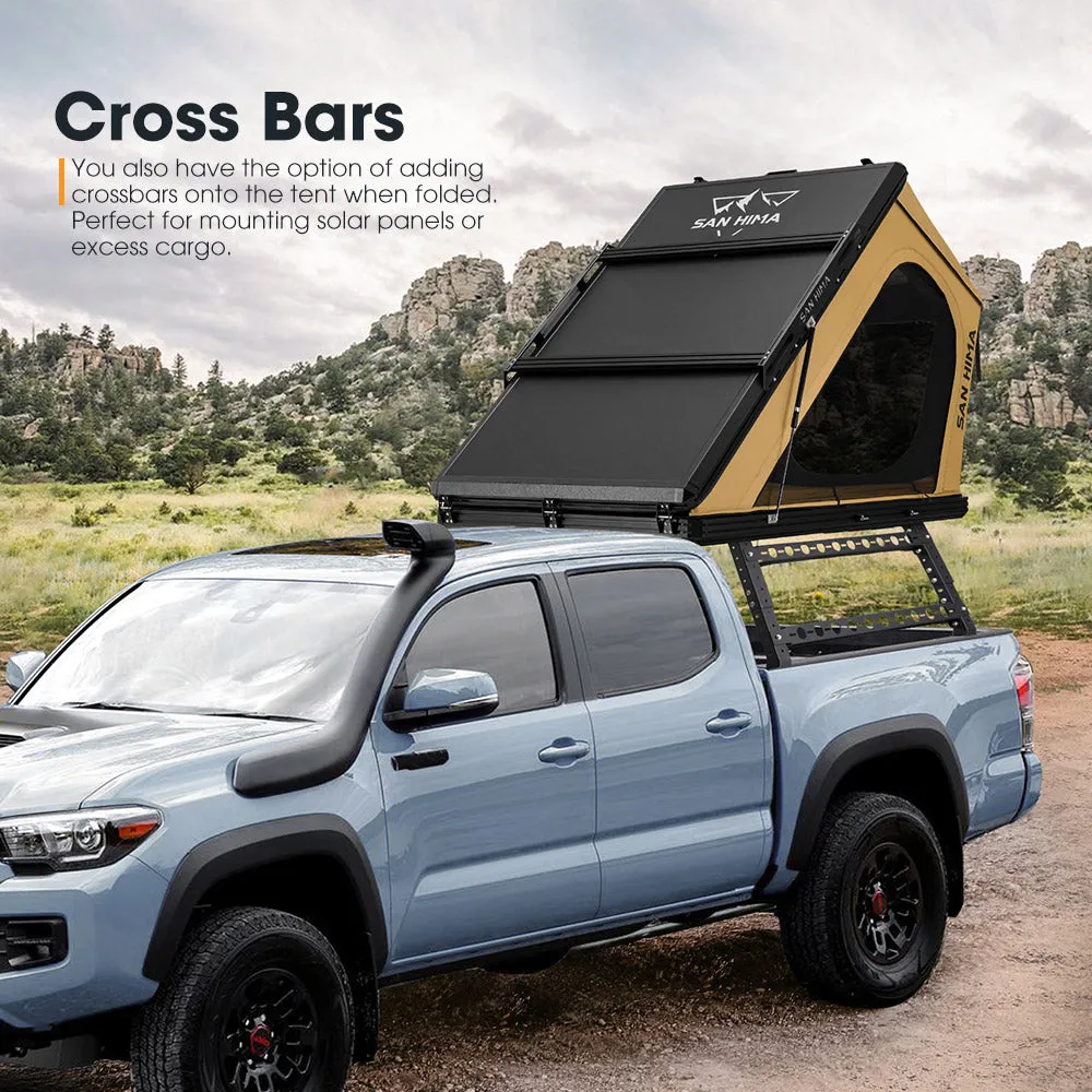 San Hima Kalbarri Gen 2 Roof Top Tent Hardshell With Ladder   Universal Ute Tub Rack