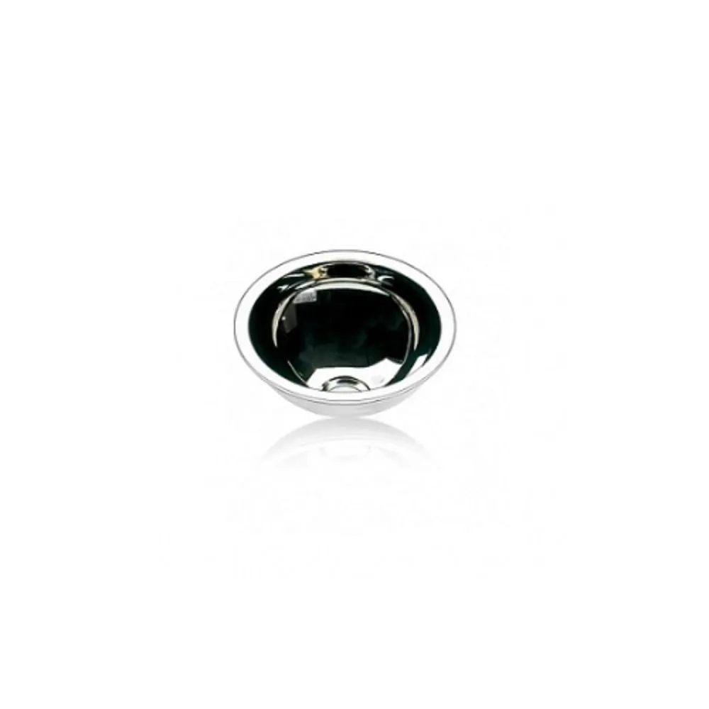 Scandvik Sinks - Basin Round B (Stainless Steel) w/ Mirror Finish - Depth: 4 in (101.6 mm) & Flange: 9/16 in (14.29 mm)