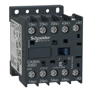 Schneider, CA3KN40BD, Control Relay, 4No, 24 Vdc, 69 Screw Clamps, Tesys K Series