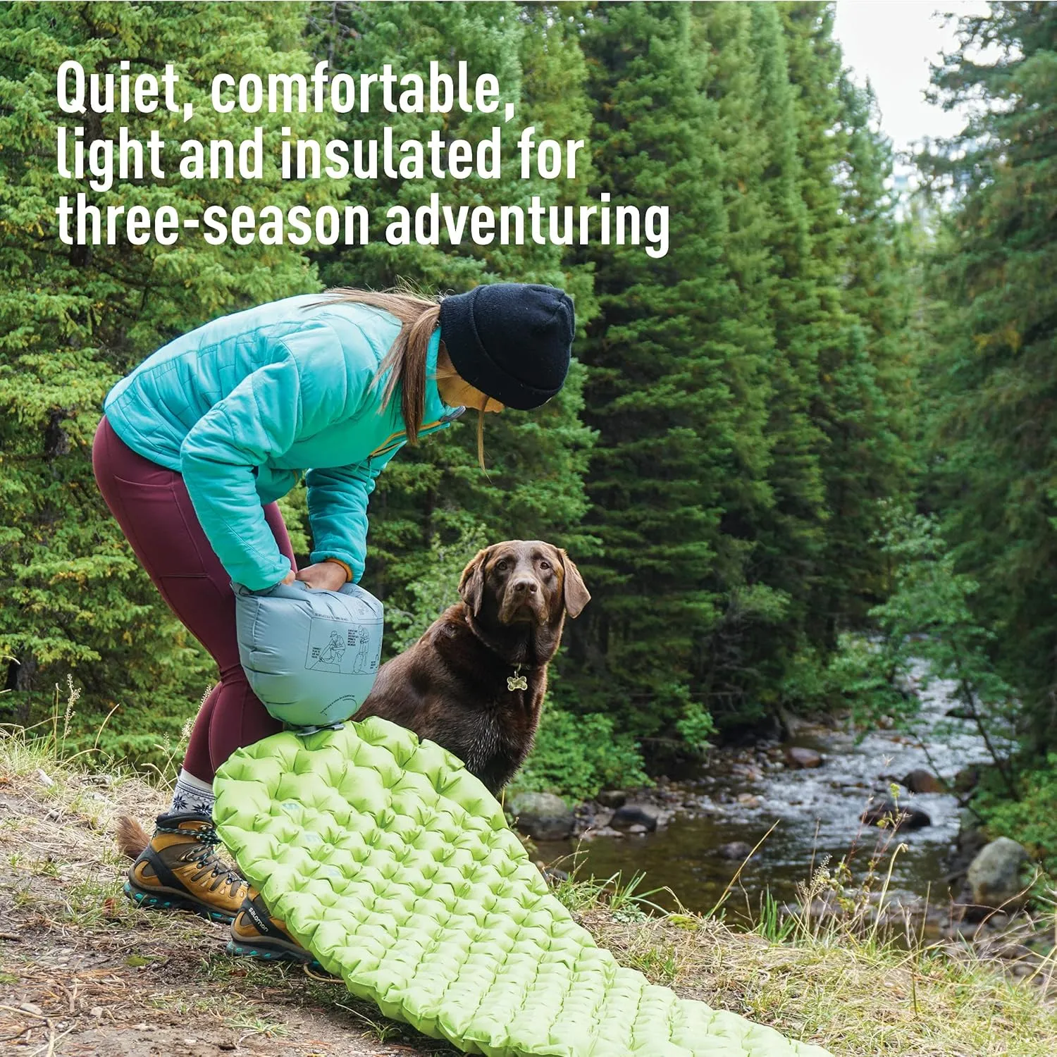 Sea to Summit Comfort Light Insulated Sleeping Pad for Backpacking and Camping, Large (79 x 25 x 2.5 inches)