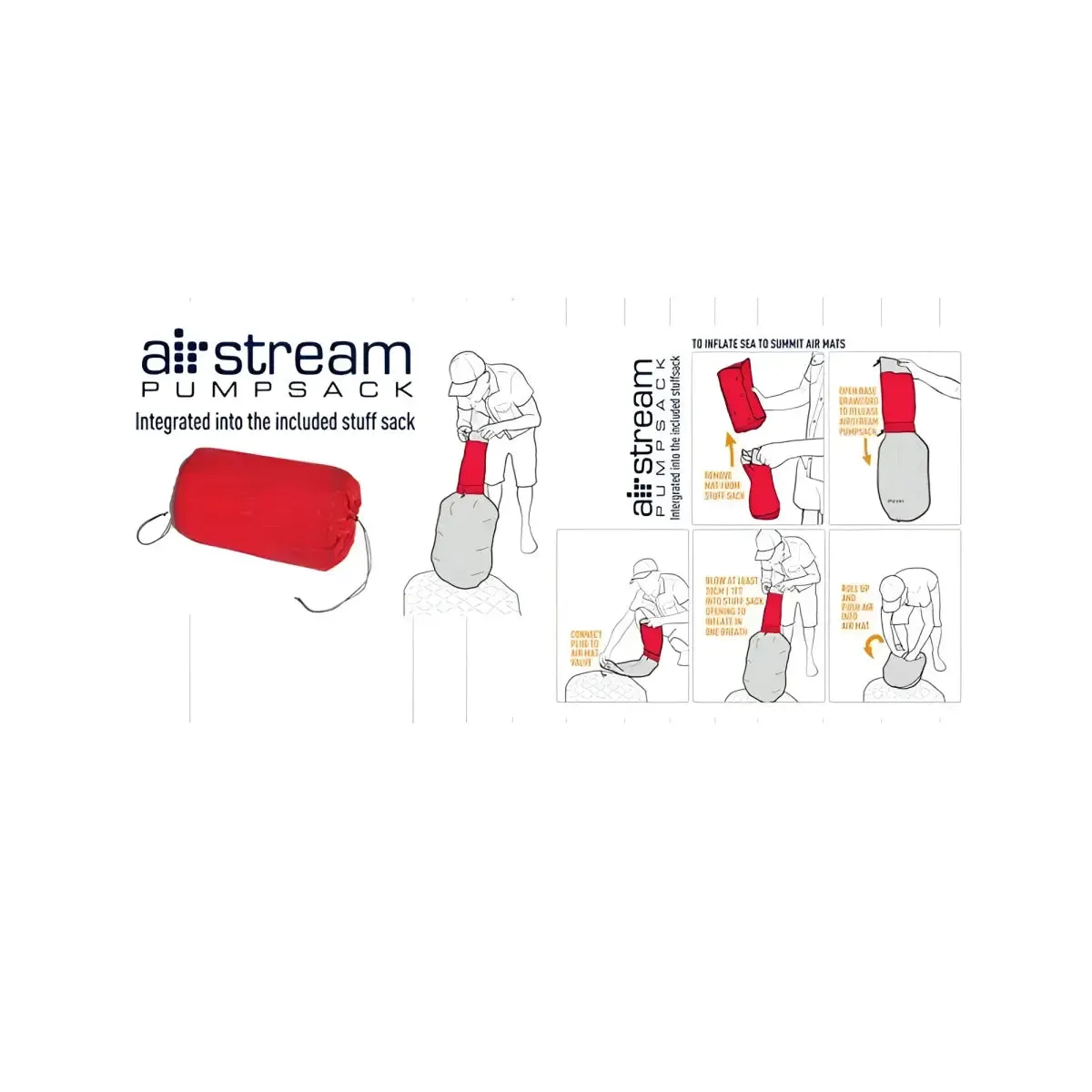 Sea to Summit Ultralight ASC Insulated Sleeping Mat - Regular - Orange