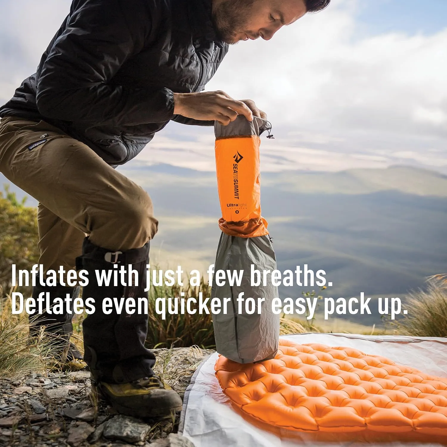Sea to Summit Ultralight Insulated Backpacking Sleeping Pad, Regular (72 x 21.5 x 2 inches)