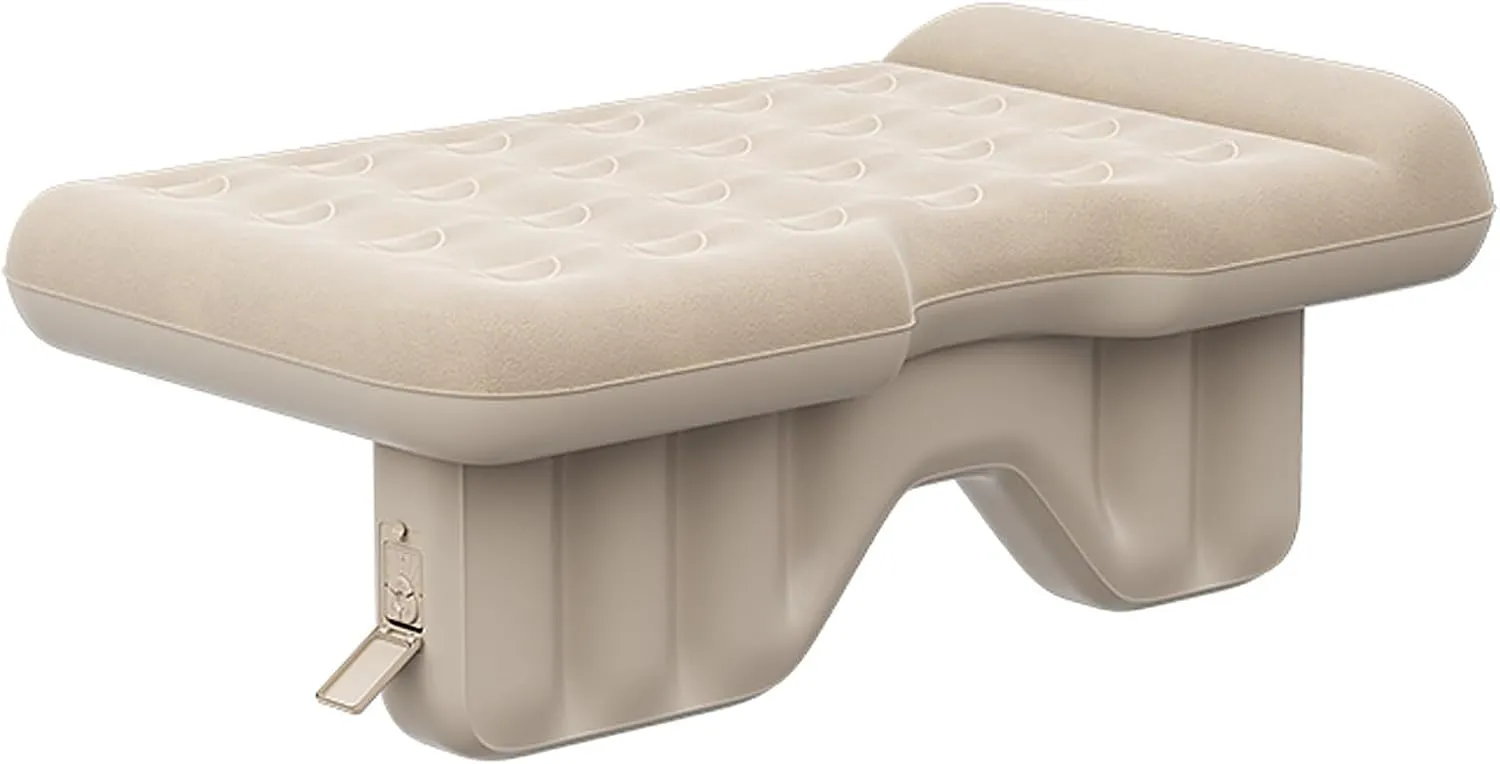 Self Inflating Car Bed with Wireless Portable Air Pump, Inflatable Car Mattress, Car Sleeping Accessories