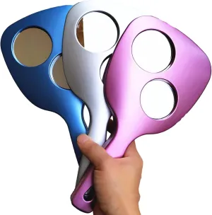 Shaped Handheld Mirror with Magnifying Mirror Hair Cutting Haircut Multi-Purpose Cosmetic Makeup Magnification Mirrors(3pcs)
