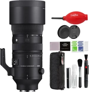 Sigma 70-200mm f/2.8 DG DN OS Sports Lens for Sony E with Advanced Accessory and Travel Bundle | Sigma 591965 | 70-200mm f2.8 Sony
