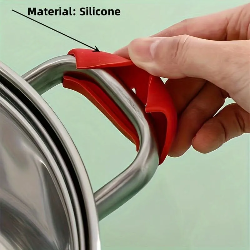 Silicone Anti-Scalding Handle Covers – Heat-Resistant & Wok Grip Set (4 Pairs)