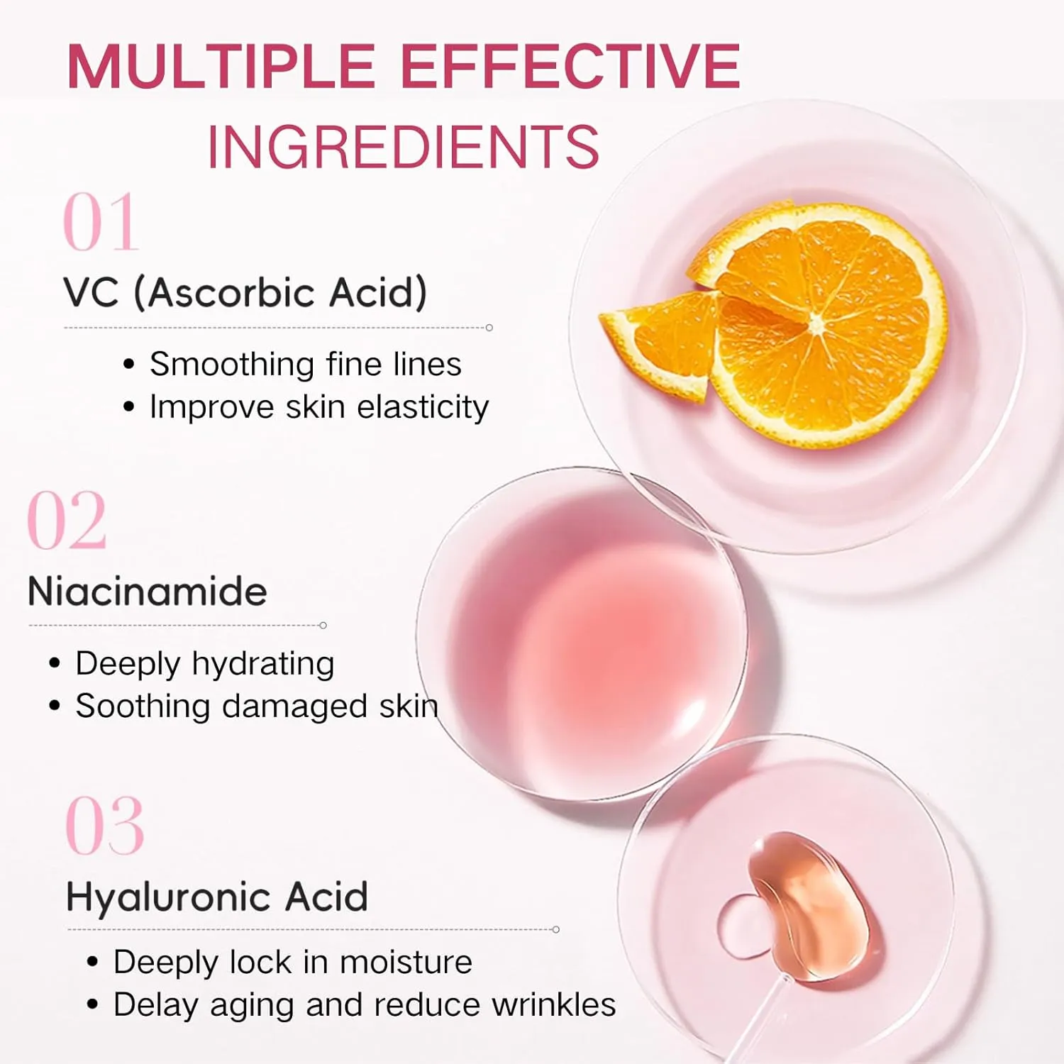 Skincare Set Sakura Teen Girls Gifts - Skin Care Set - Skincare for Teens 10-12 Hydrating - Travel Size Facial Kit for Women with Cleanser,Serum,Cream,Bunny Headband,Cleansing Brush（5pcs）