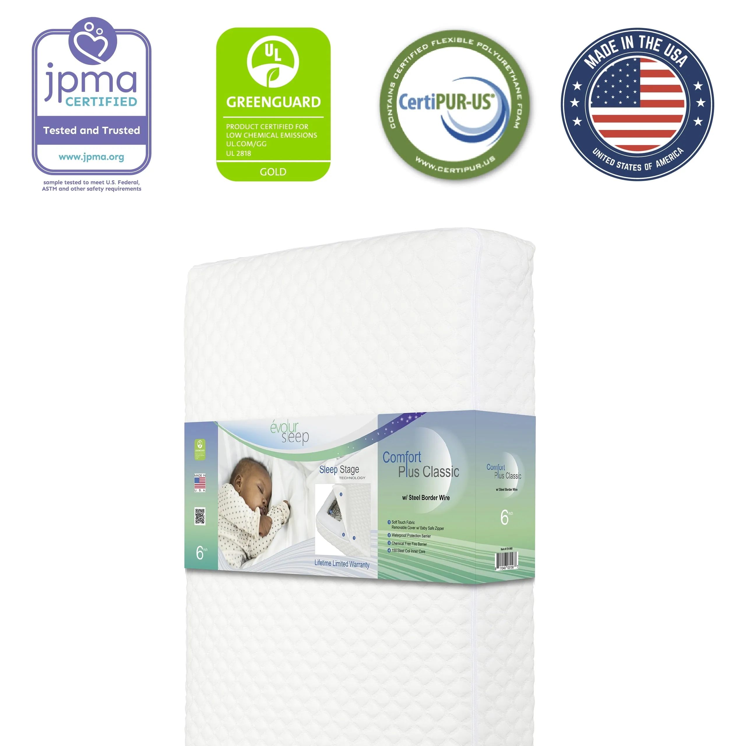 Sleep Comfort plus Classic 150 Crib & Toddler Innerspring Mattress