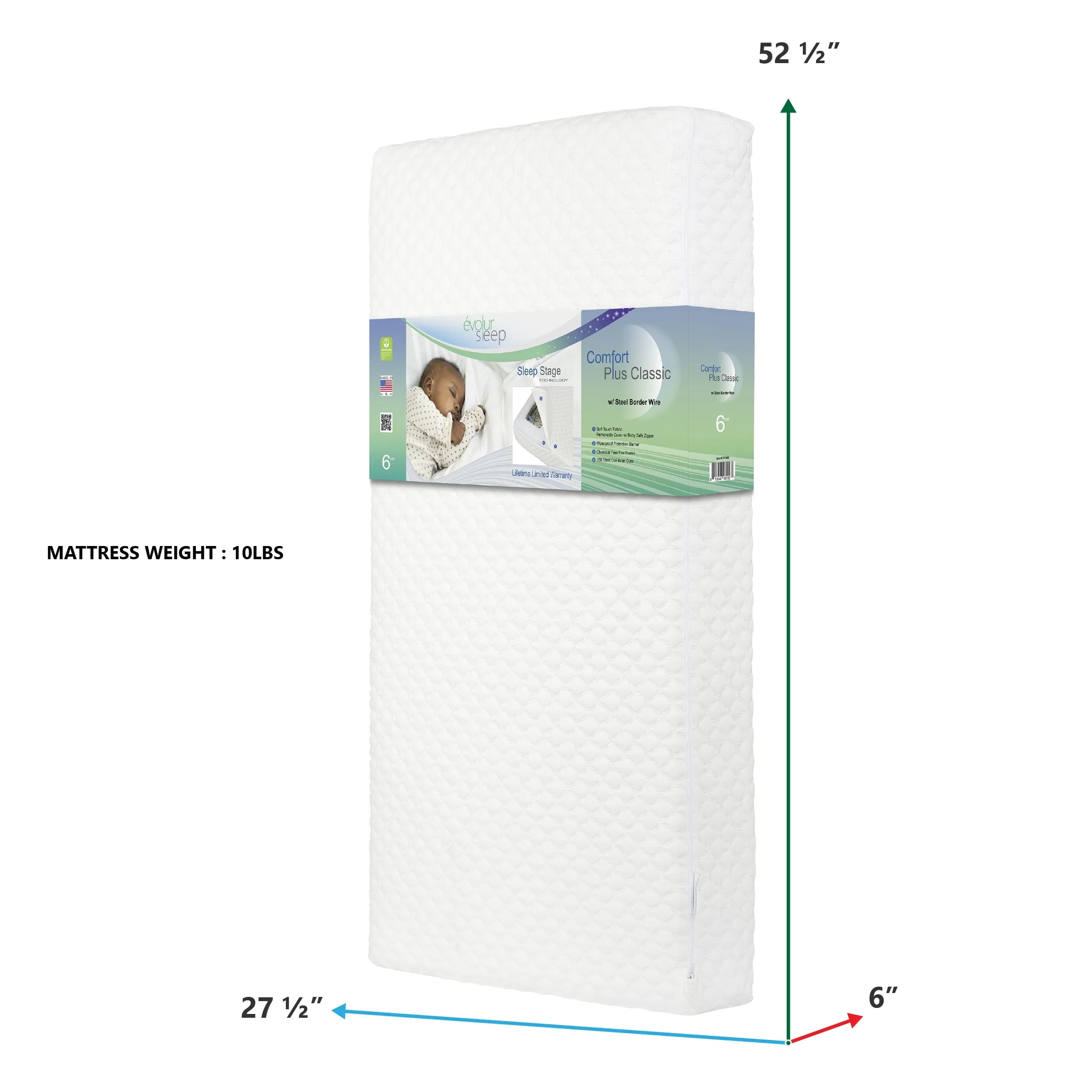 Sleep Comfort plus Classic 150 Crib & Toddler Innerspring Mattress