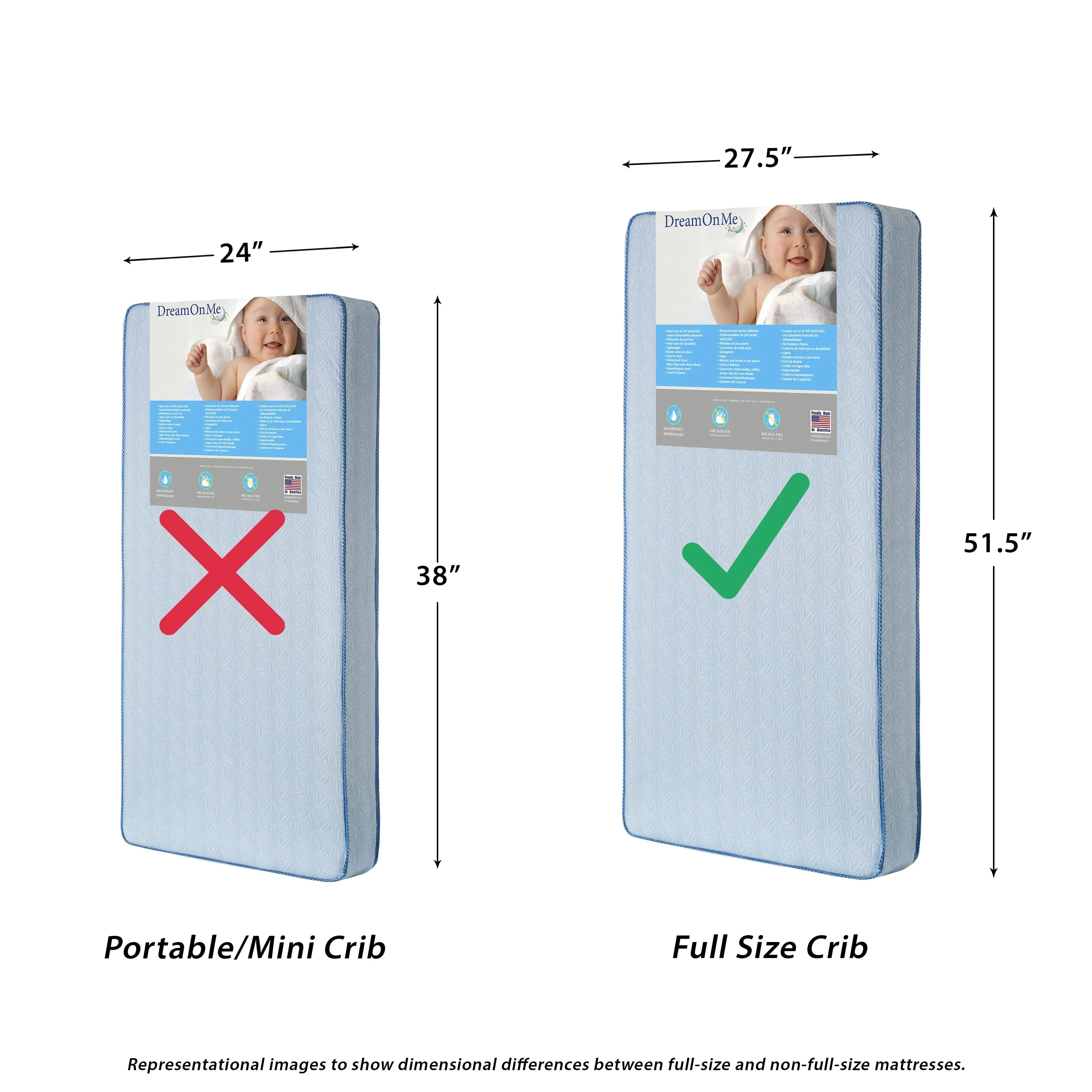 Sleep Comfort plus Classic 150 Crib & Toddler Innerspring Mattress