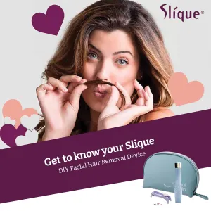 SLIQUE Premium Women's Sensitive Skin Removal Kit | Beginner Threading Tool | Upper Lip, Chin, and Facial Hair Removal | Ultimate Skin Care Set