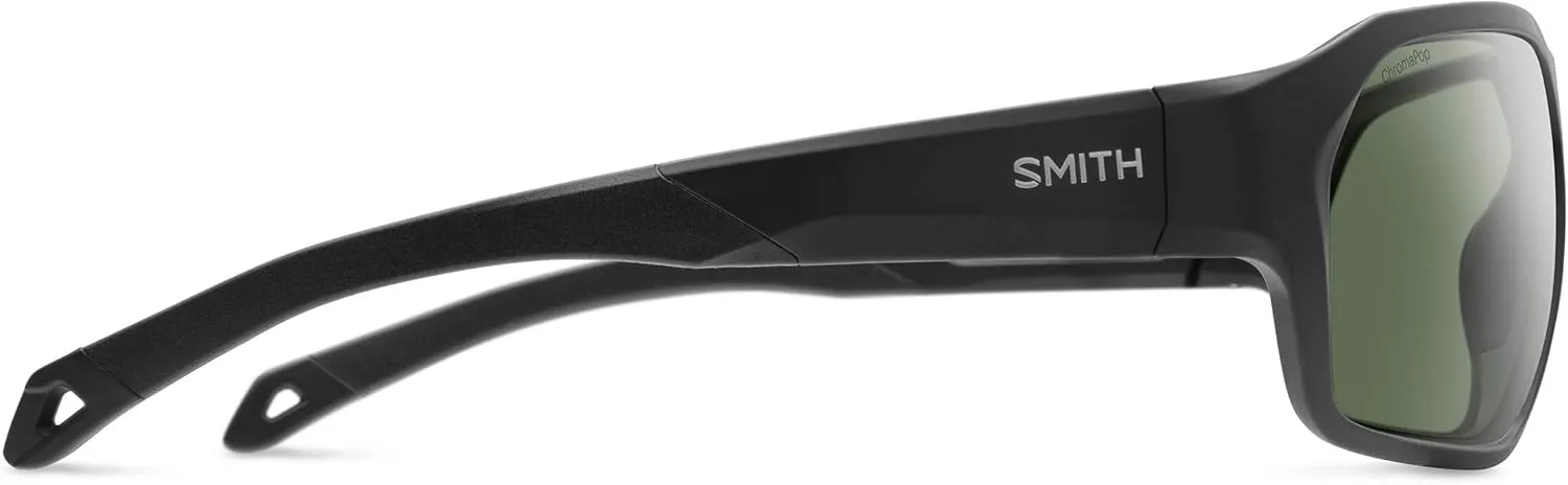 Smith Deckboss Sunglasses Matte Tortoise/ChromaPop Polarized Green Mirror, One Size