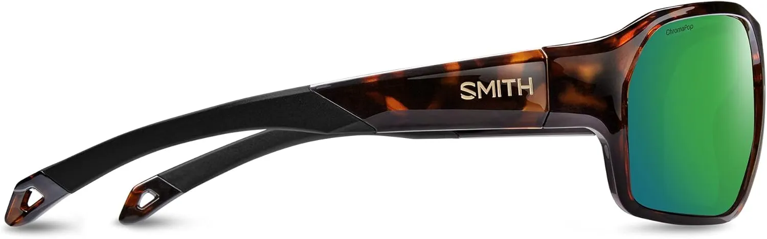 Smith Deckboss Sunglasses Matte Tortoise/ChromaPop Polarized Green Mirror, One Size