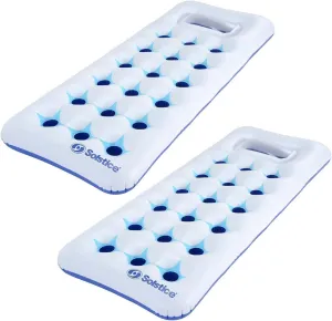 Solstice Aqua Window Floating Mattress for Swimming Pools, 2-Pack