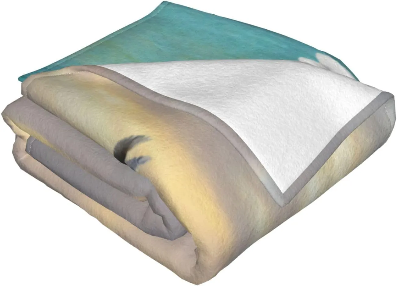 Song of The White Swan, 80"X60" Flannel Blanket - 100% Soft Polyester, Lightweight and Warm, Suitable for Families, Camping, Travel