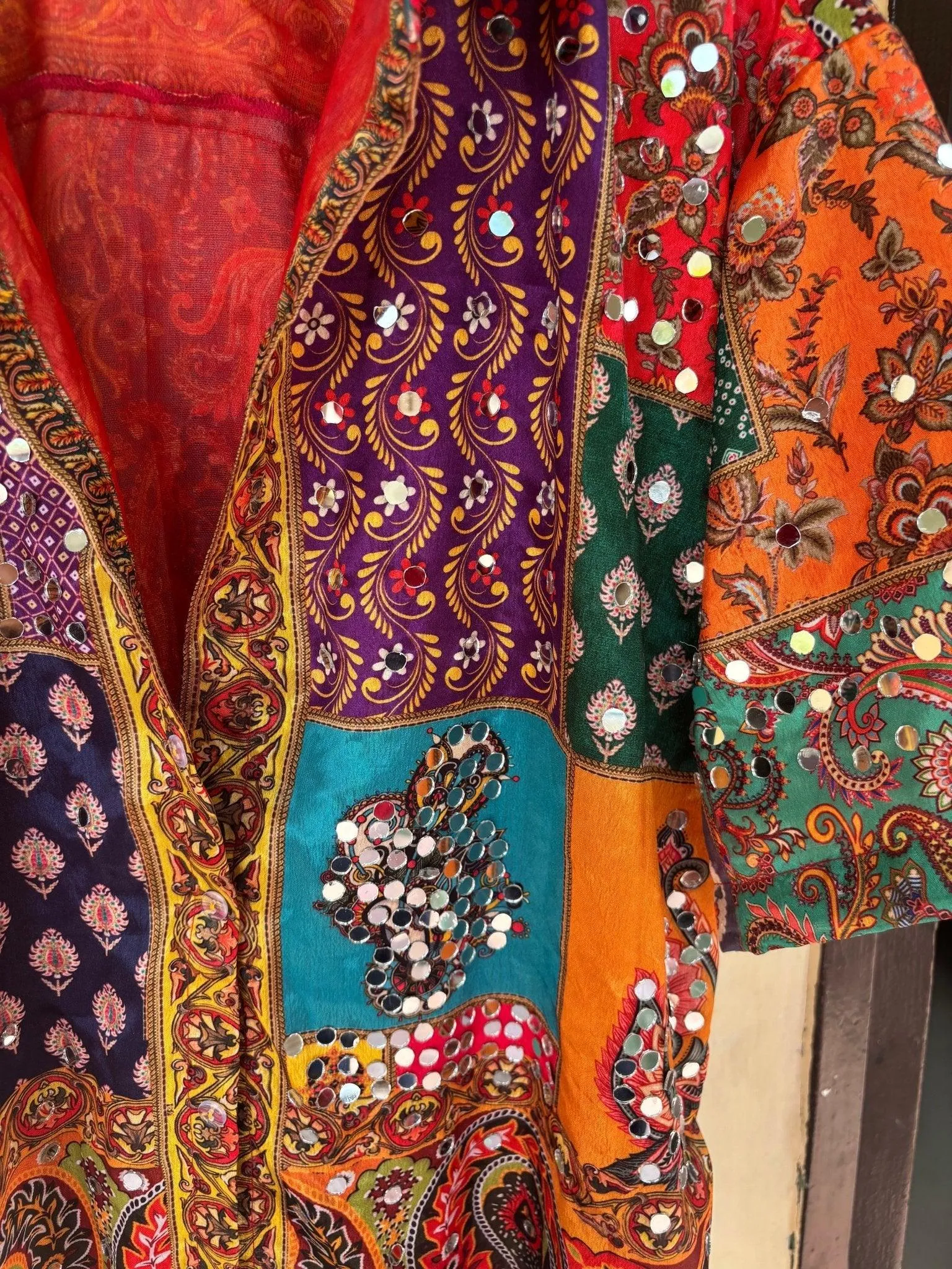 “Sparkle Sutra”-mirror shirt women
