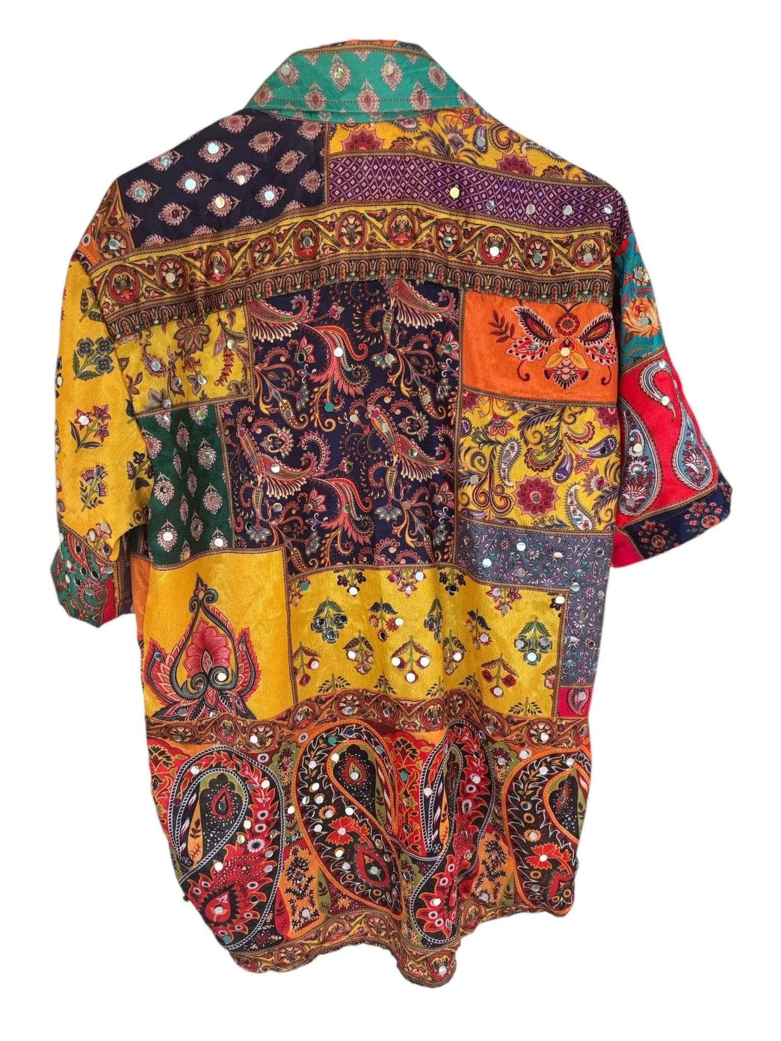 “Sparkle Sutra”-mirror shirt women