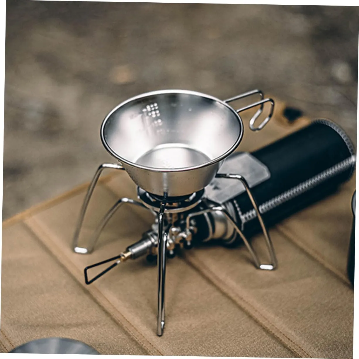 Stainless Steel Salad Bowl Mug Hot Camping Cookware Pot Camp Fire Toaster Fuel Tumbler Wine Cup with