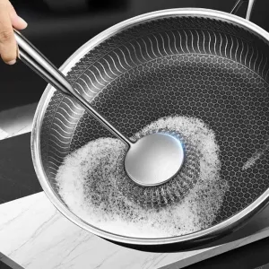 Stainless Steel Scrubber - Durable Pan Cleaner
