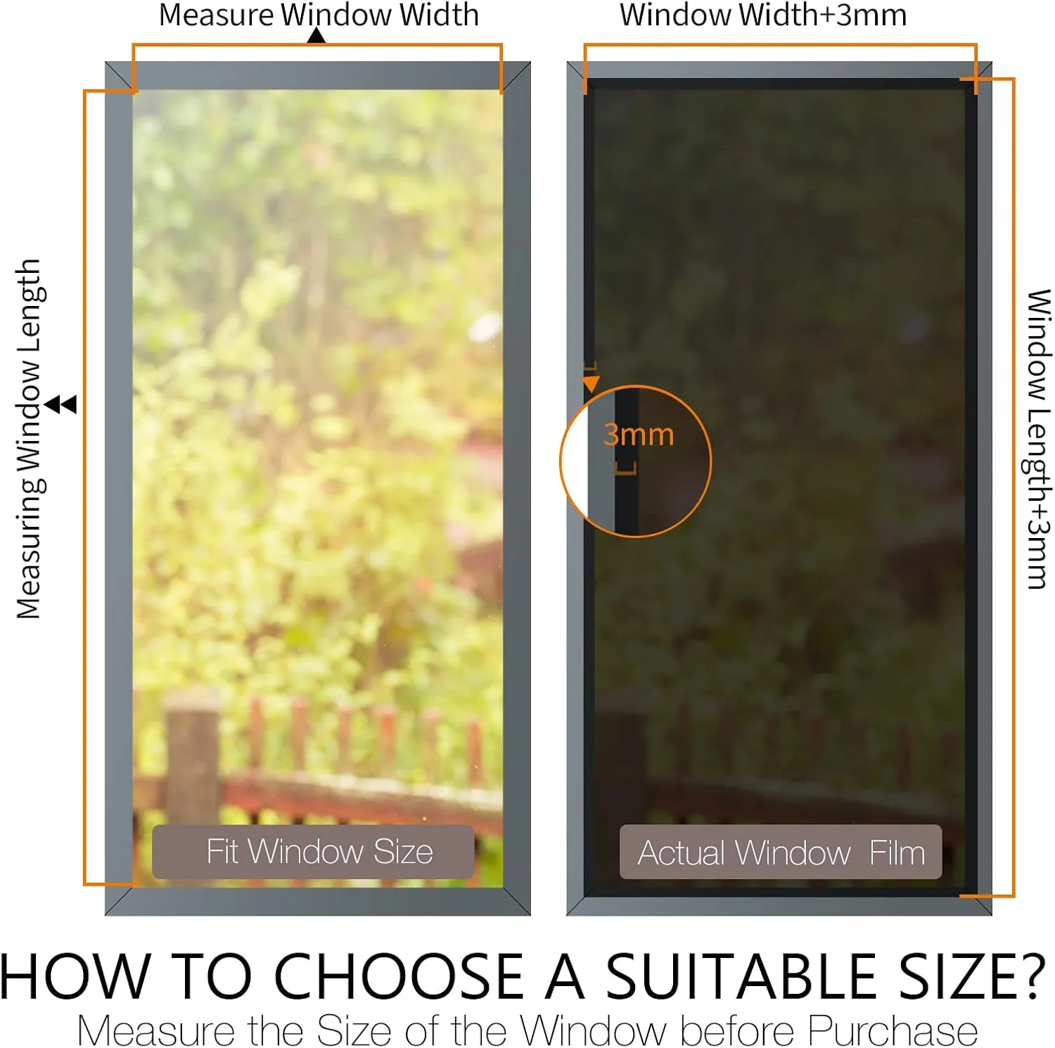 STATINT Window Film Privacy One Way Mirror Glass Tint Heat Control Sun UV Blocking Sliding Door Tinting Reflective Static Cling for Home, Black-Silver, 23.6 Inch X 13.1 Feet