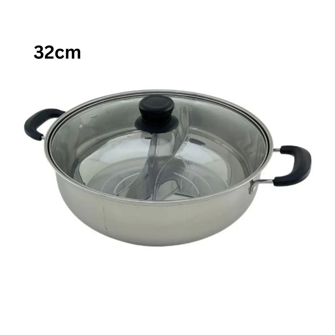 Steelcraft Stainless Steel Divided Hot Pot