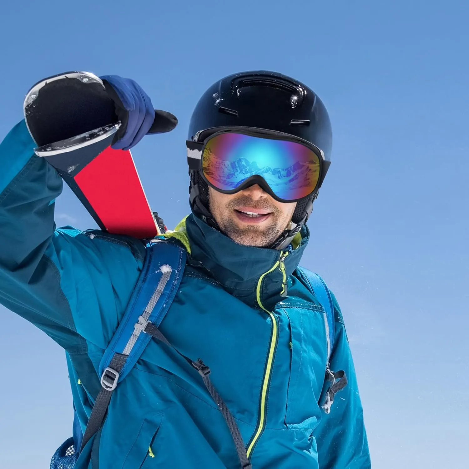 Supertrip Ski Goggles Men Women Anti-Fog Snow Goggles UV Protection Snowboard Goggles for Adult Youth