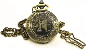 Survival Compass for Kids Backpacking Hiking with Chain, Waterproof Portable Vintage Pocket Compass for Camping, Boy Scout, Geology Activities Boating