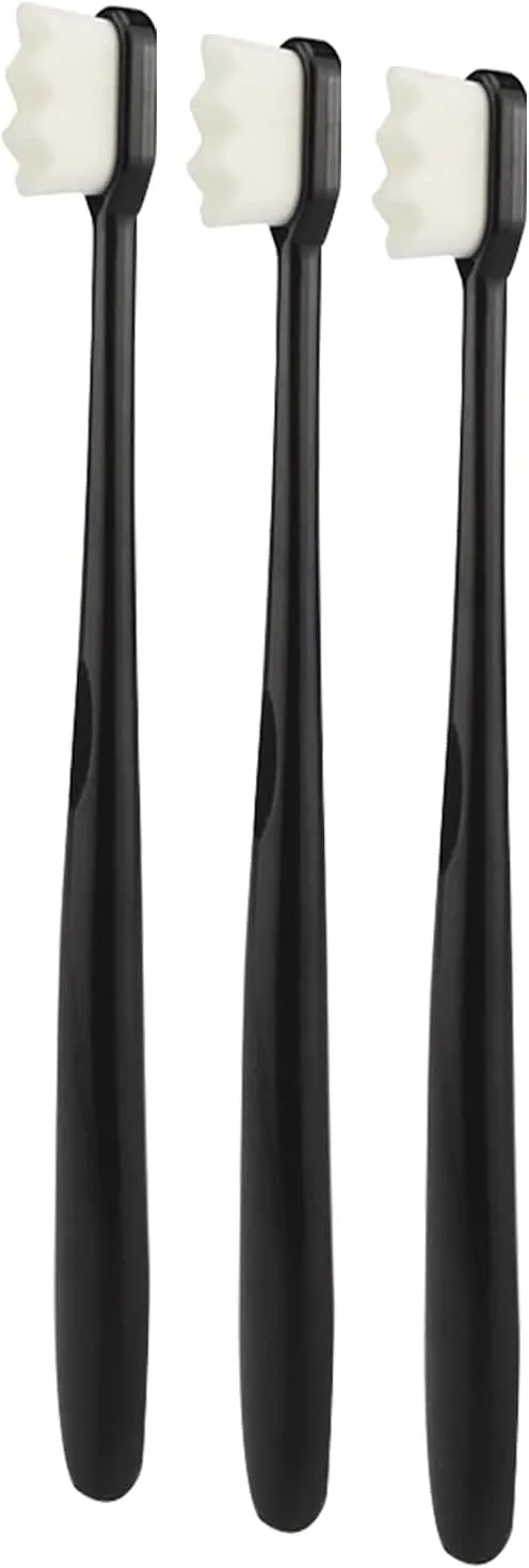 Swissklip Extra Soft Toothbrush for Sensitive Gums & Teeth I Nano Toothbrush with 12000  Micro, Nano Bristles I Advanced Tooth Cleaning Solution I Suitable for All Age Group (3)