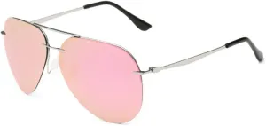 Syka Premium Colorful Reflective Mirror Lens Metal Frame Aviator Sunglasses(C6)