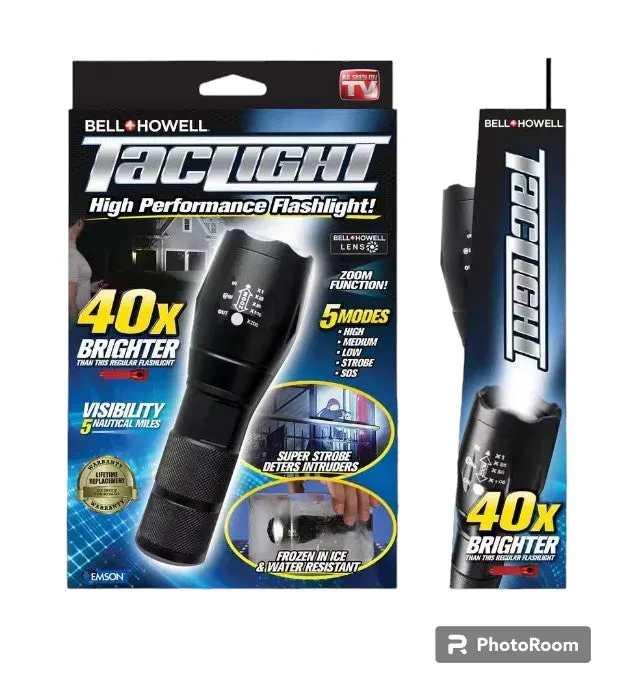 Tac Light 40x Brighter High Performance Flashlight