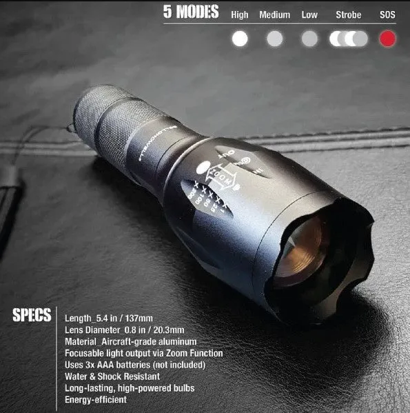 Tac Light 40x Brighter High Performance Flashlight