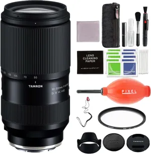 Tamron 50-300mm F/4.5-6.3 Di III VC VXD for Sony E Mount Full Frame Mirrorless Cameras with Advanced Accessories & Travel Bundle | AFA069S700 | tamron 50-300mm f4.5-6.3