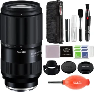Tamron 50-300mm F/4.5-6.3 Di III VC VXD for Sony E Mount Full Frame Mirrorless Cameras with Pixel Advanced Accessories & Travel Bundle | AFA069S700 | tamron 50-300mm f4.5-6.3
