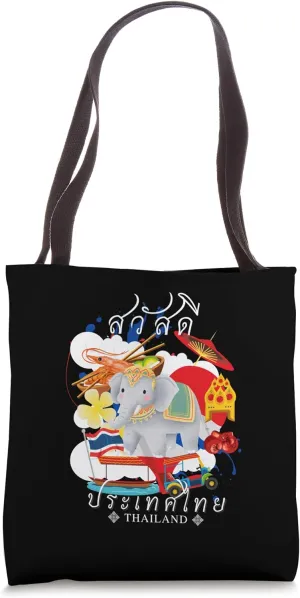 Thai Travel Vacation Sawasdee Thailand Tote Bag