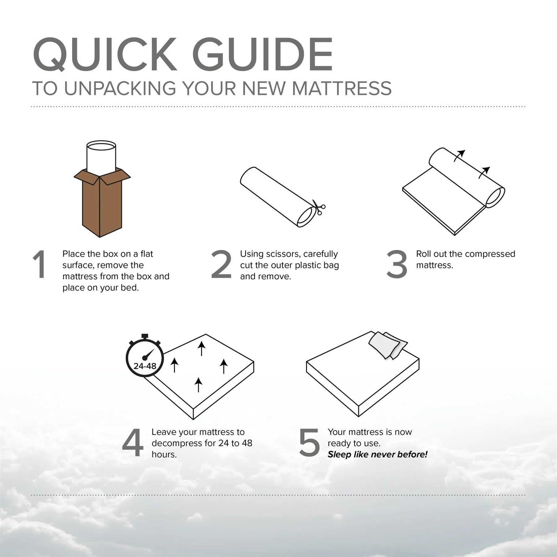 The Cooltouch Wave Grey Micro Quilted Hybrid Memory Foam Spring Mattress.