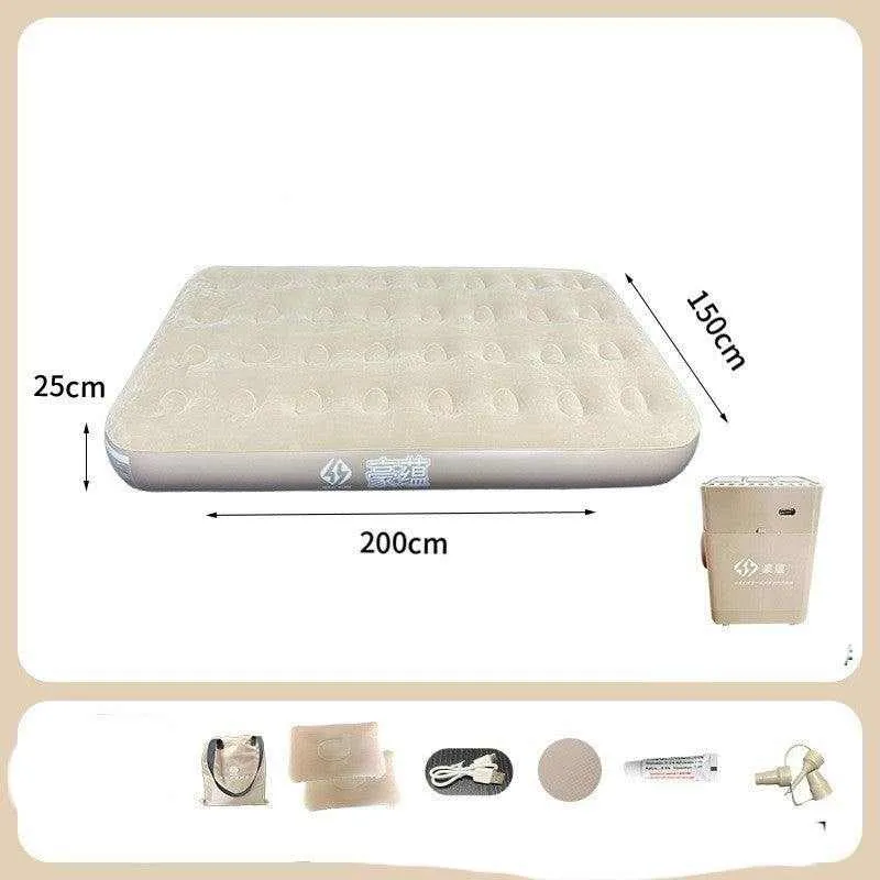 Thickened Folding Inflatable Air Mattress – 5th Gen Auto Inflate