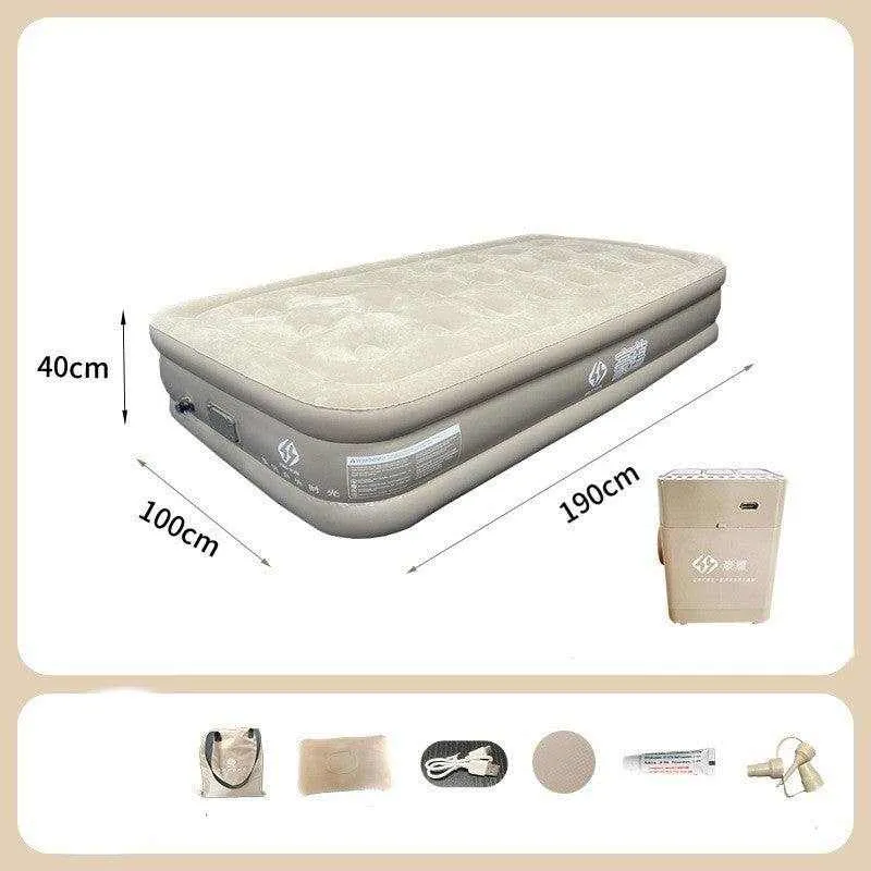 Thickened Folding Inflatable Air Mattress – 5th Gen Auto Inflate