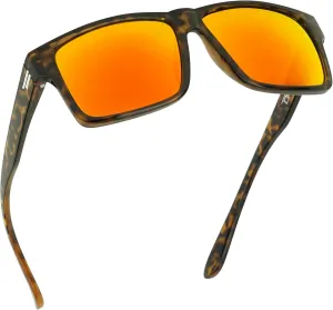 TOROE Classic RANGE TR90 Frame Polarized Unbreakable Sunglasses with Hydrophobic Coated Polycarbonate AR Lenses