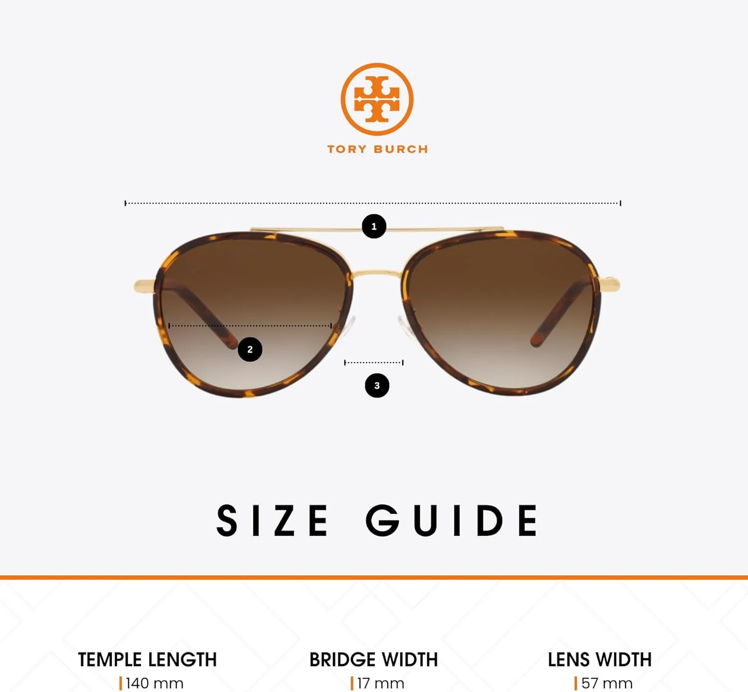 Tory Burch TY6089 Aviator Sunglasses for Women   BUNDLE With Designer iWear Eyewear Kit