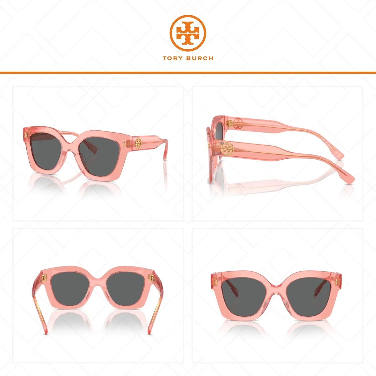Tory Burch TY7201U Square Sunglasses for Women   BUNDLE With Deisgner iWear Complimentary Eyewear Kit