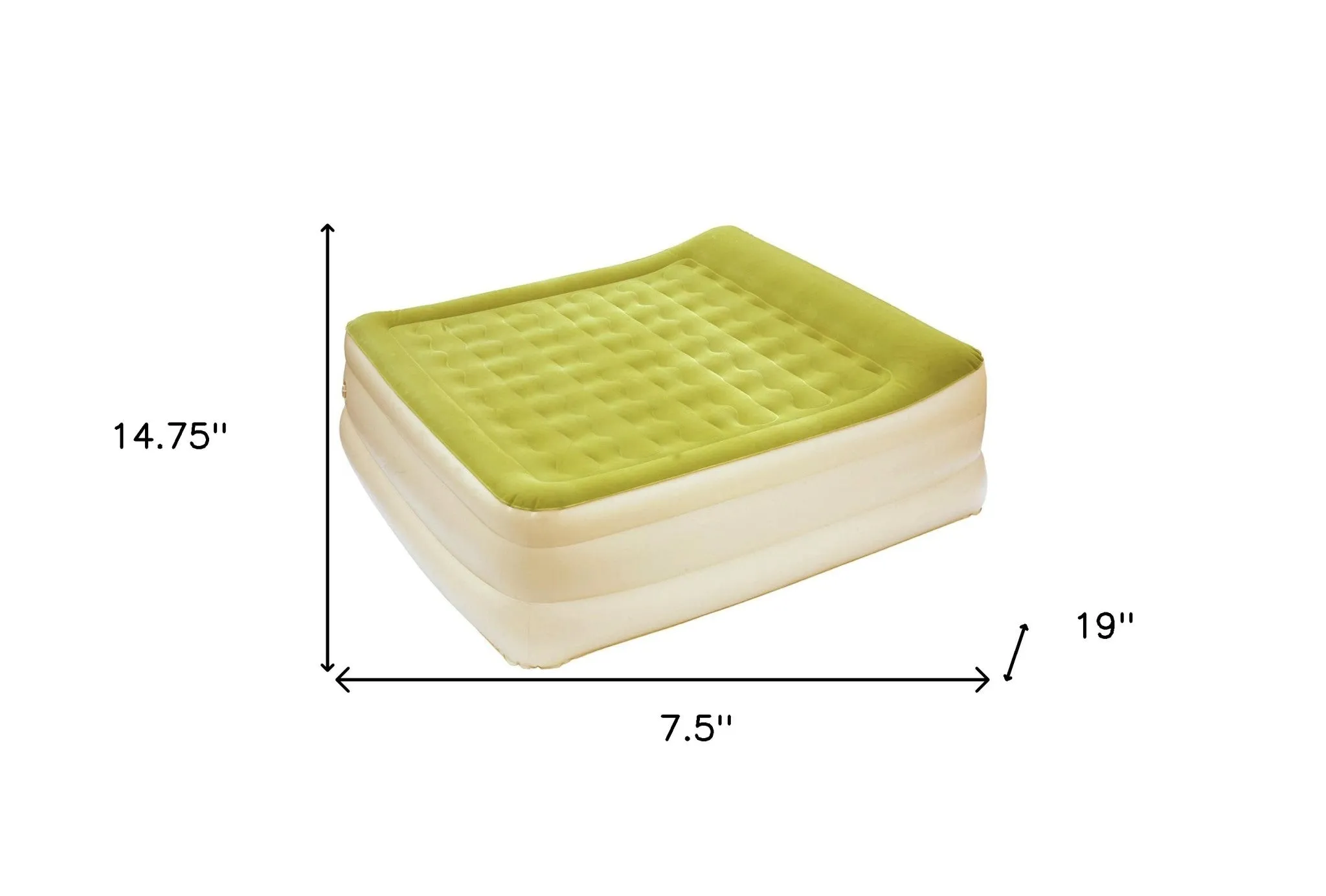 TrailRest Queen – Raised Head Inflatable Mattress with Velvet Top