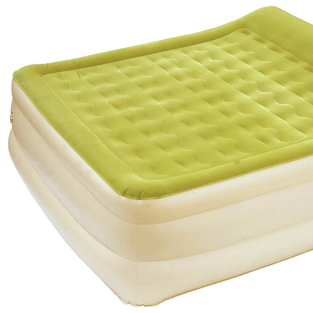 TrailRest Queen – Raised Head Inflatable Mattress with Velvet Top