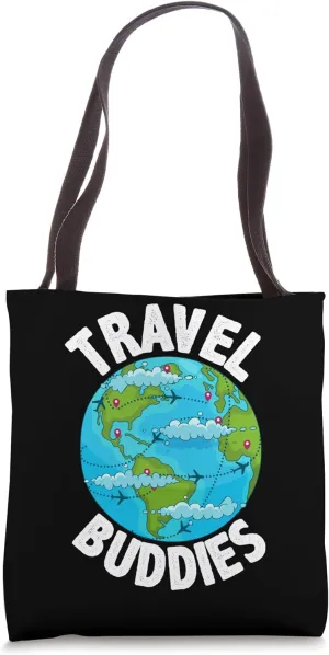 Travel Buddies Vacation Matching Tourist Travel Trip Tote Bag