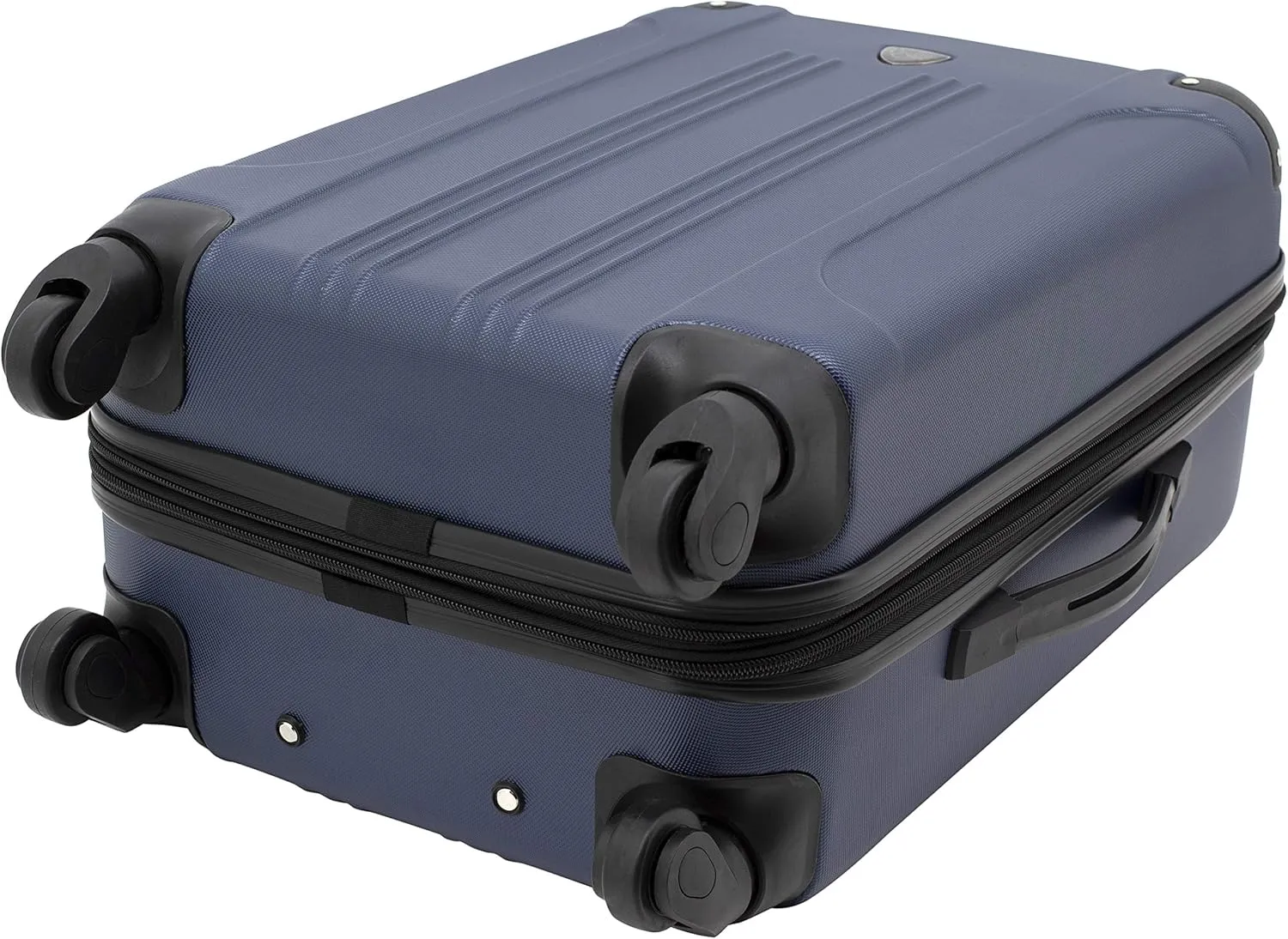 Travelers Club Chicago Hardside Expandable Spinner Luggage, Navy Blue, 3 Piece Set