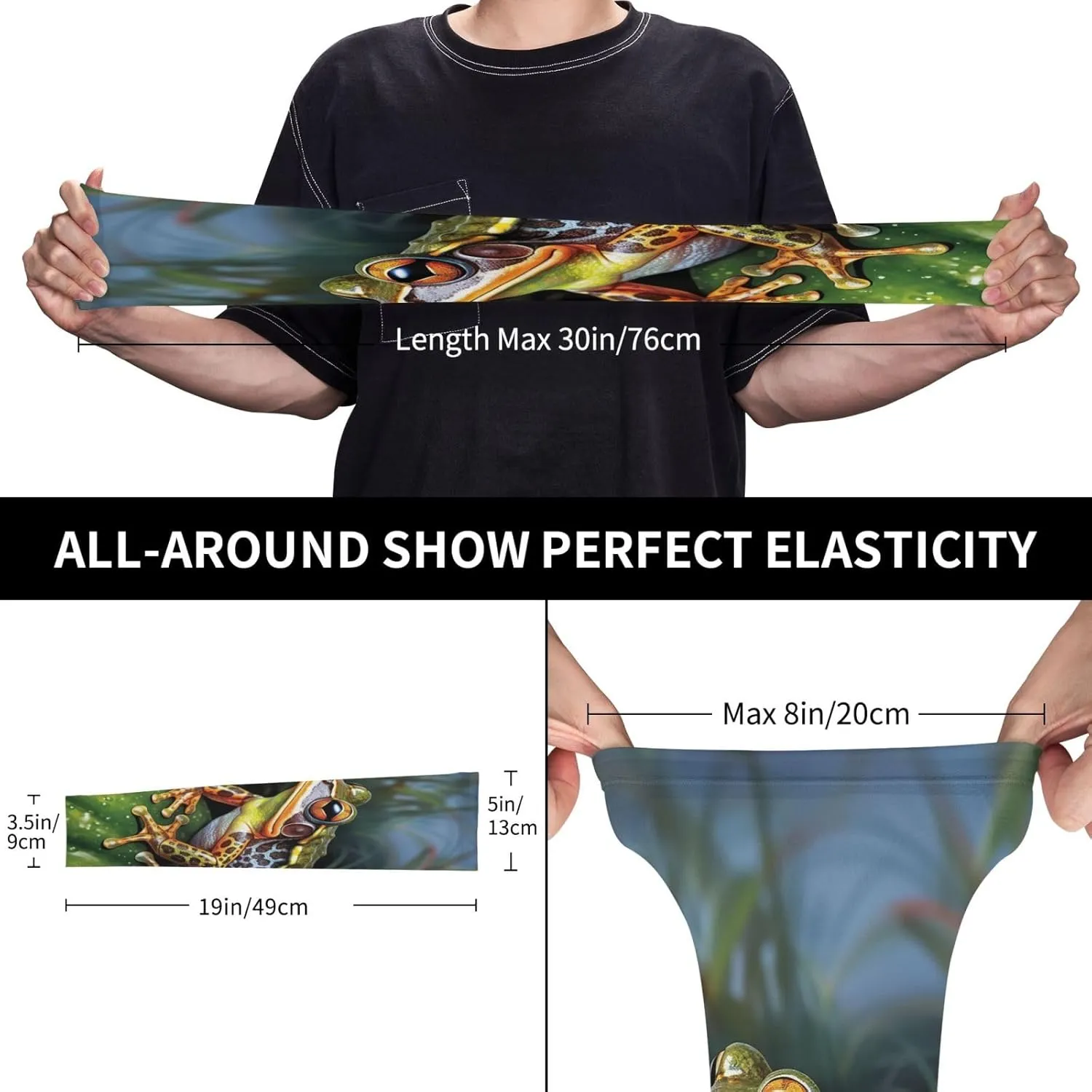 Tropical Forest Frog Arm Sleeves for Men Women Cooling Sleeves Compression Arm Sleeve UV Blocking Protection Sleeve
