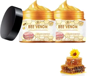 Turaun Super Bee VenomTreatment Cream, 2024 New Bee Venom Treatment Cream, Turaun Bee Venom Repair Cream, for All Skin Types (2 Bottle)